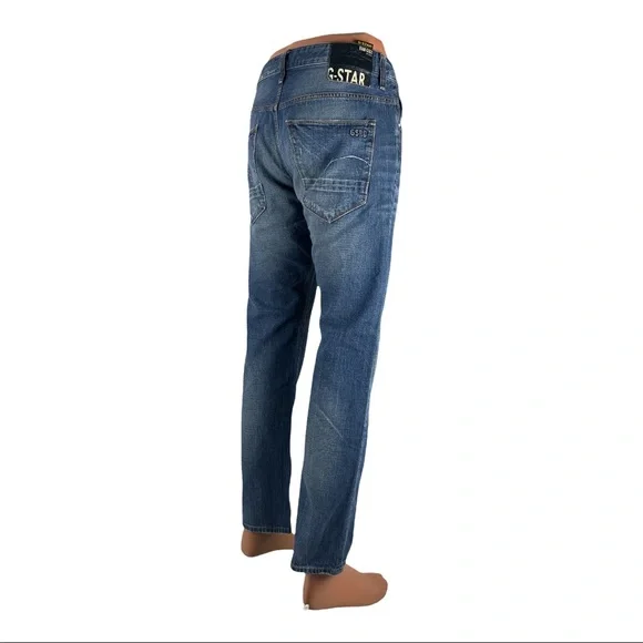 G Star Mens 34 X 31 (actual) Jeans Morris Low Straight Blue Organic 33x32 EUC